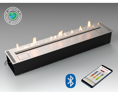 Автоматический биокамин Lux Fire Smart Flame 1400 RC INOX