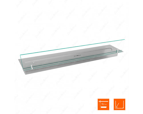 Топливный блок SteelHeat LINE GLASS 900